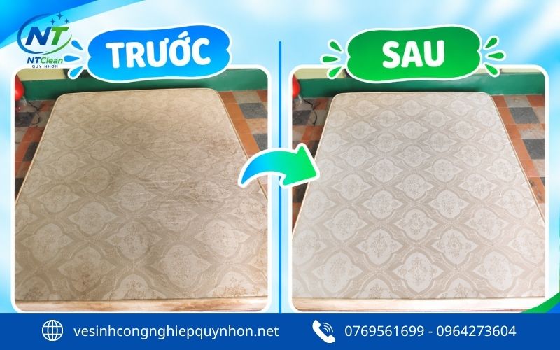 Giặt nệm bông tại nhà ở Quy Nhơn Bắc
